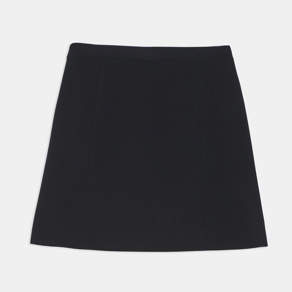NEW Theory Staple Wrap Skirt BLACK - Picture 10 of 12